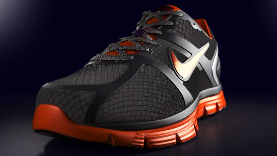 Nike Trainer with Depth-of-Field effect