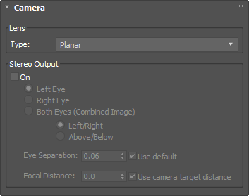 Camera Lens Type Dropdown