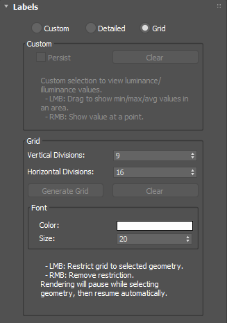 The Iray for 3ds Max Grid display mode