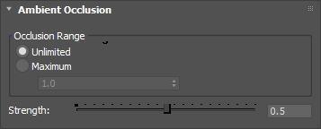 The Iray for 3ds Max Ambient Occlusion rollout
