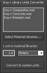 Selecting Material Libraries