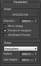 Iray+ IBL parameters