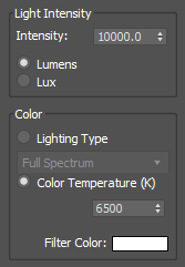 Color effects for Iray+ Lights