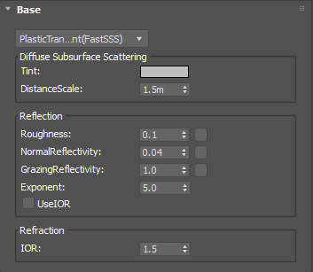 Editing a component using DiffuseSSS