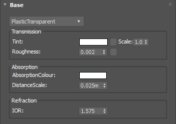 Editing a component using PhysicalTranslucent