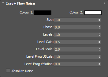 Editing a component using Iray+ Flow Noise