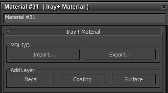 Adding Layers & Import/Export of MDL in the material editor